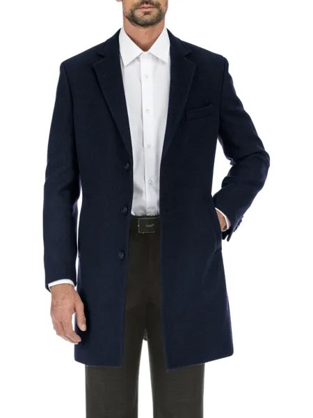 Однобортное пальто English Laundry, темно-синий