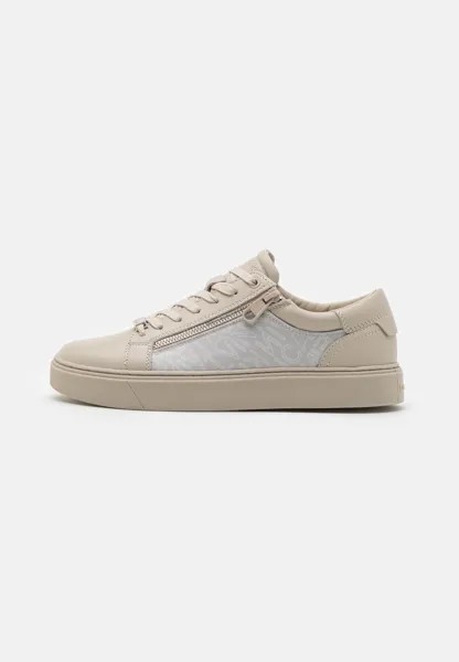 Низкие кеды LACE UP ZIP MONO Calvin Klein, бежевые