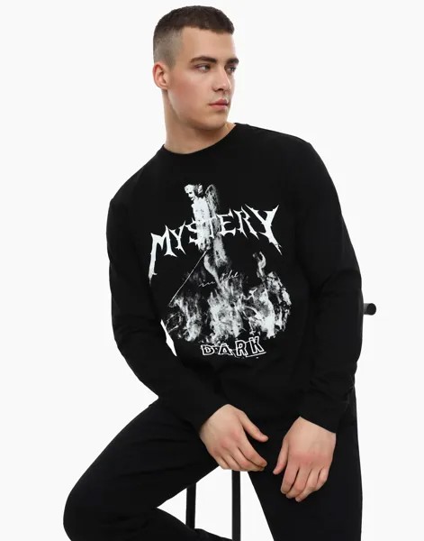 Лонгслив мужской Gloria Jeans BKT012779 черный L