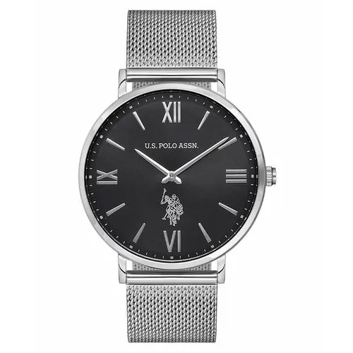 Наручные часы U.S. POLO ASSN. USPA1024-03, серебряный, черный