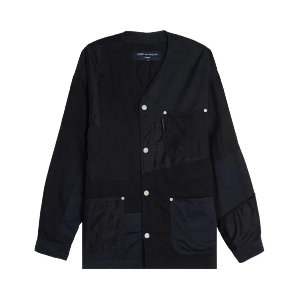 Куртка Comme des Garçons Homme Plus Garment Dyed Multi Fabric Mix Jacket, темно-синий