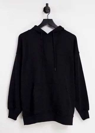 Черный oversized-худи Stradivarius-Черный цвет