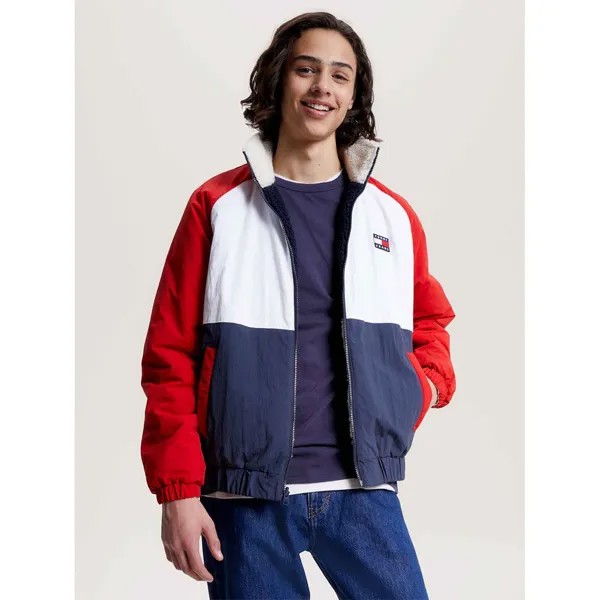 Куртка Tommy Jeans Reversible Sherpa, красный