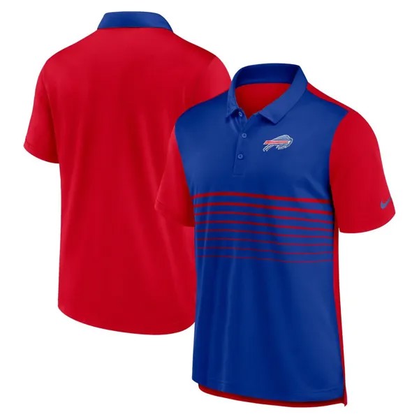 Мужская рубашка-поло красного/королевского цвета Buffalo Bills Fashion Performance Nike