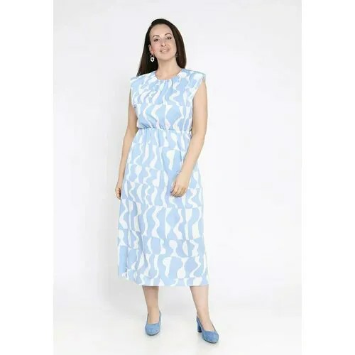 Платье размер 58, голубой
