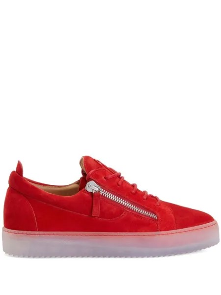 Giuseppe Zanotti кеды Frankie с молниями, красный