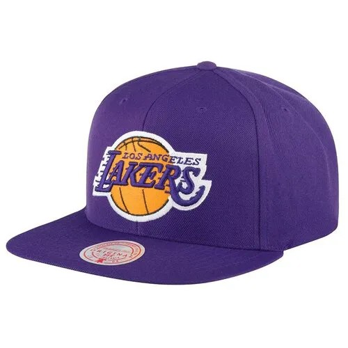 Бейсболка с прямым козырьком MITCHELL NESS 6HSSMM18842-LALPURP Los Angeles Lakers NBA, размер ONE