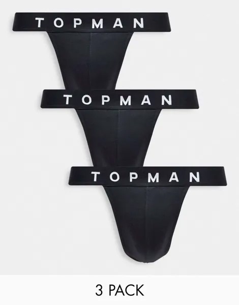 Черные спортивные штаны Topman с черным поясом