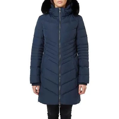 Женское пуховое пальто Pajar Queens темно-синего цвета с утеплением на меху, верхняя одежда M BHFO 0405