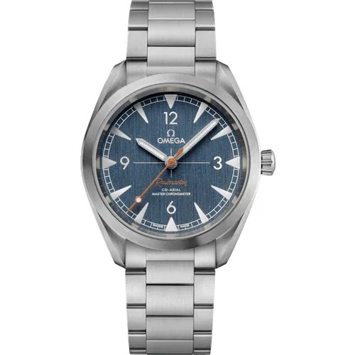 Наручные часы OMEGA, серебряный, синий