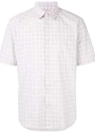 Cerruti 1881 рубашка в клетку с короткими рукавами