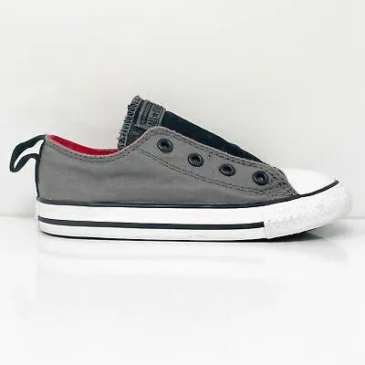 Converse Boys Chuck Taylor All Star OX 750033F Серые повседневные кроссовки, размер 9