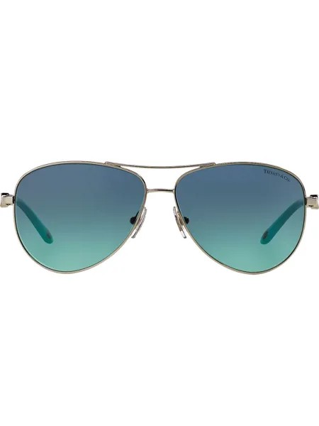Tiffany & Co Eyewear солнцезащитные очки-авиаторы с затемненными линзами