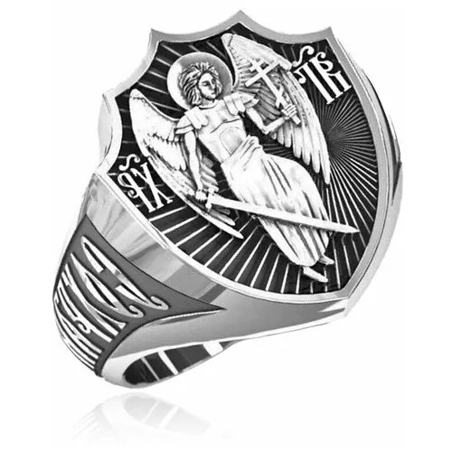 Кольцо Даръ, серебро, 925 проба, чернение, размер 18.5