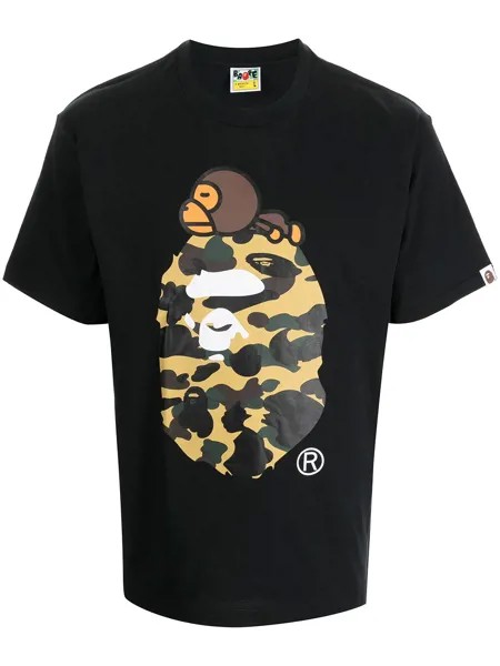 A BATHING APE® футболка Bape с камуфляжным принтом