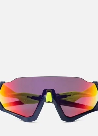 Солнцезащитные очки Oakley Flight Jacket, цвет синий, размер 37mm