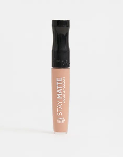 Жидкая матовая губная помада Rimmel Stay Matte, 5,5 мл — Latte To Go-Розовый