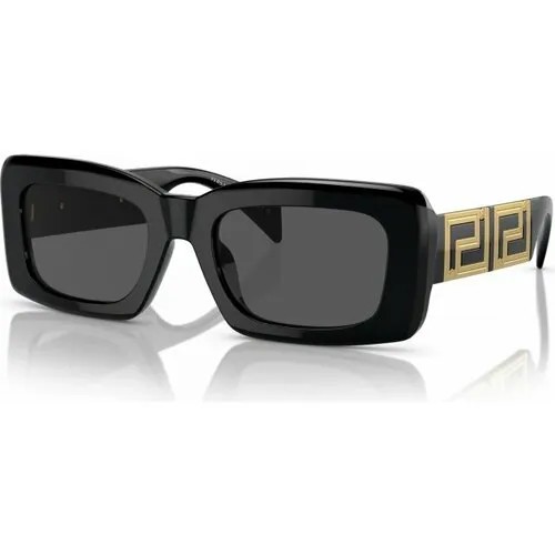 Солнцезащитные очки Versace, черный, серый