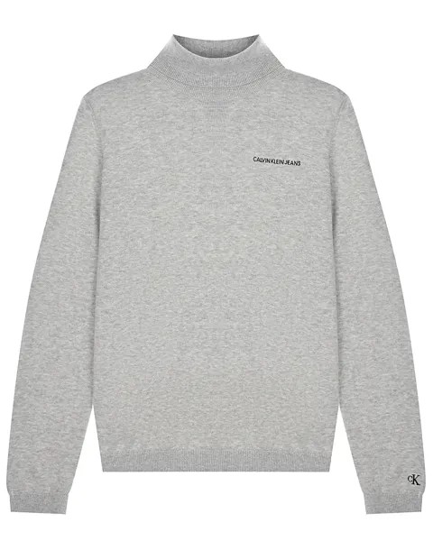 Серая водолазка из хлопка Calvin Klein детская