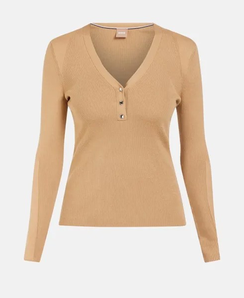 Джемпер с длинными рукавами Boss Black, цвет Tan