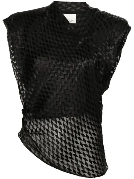 Асимметричный топ кеди ISABEL MARANT, черный