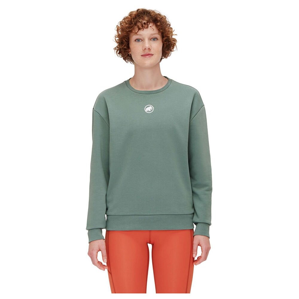 Лонгслив Mammut Core Original Crew Neck, зеленый