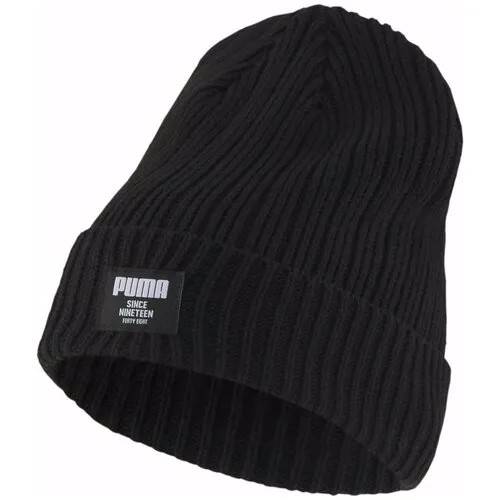 Шапка PUMA Ribbed Classic Beanie 2283101 мужская, цвет чёрный, размер O/S