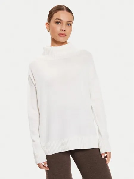 Свитер-Водолазка свободного кроя Max Mara Leisure, белый