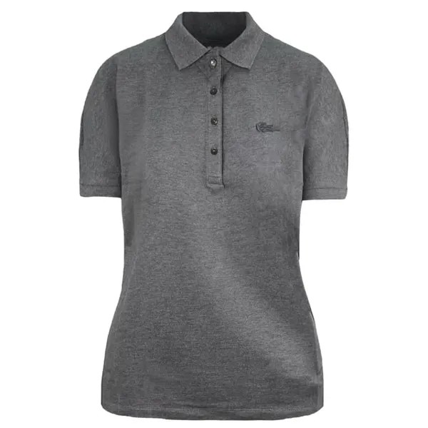 Мужская серая рубашка-поло свободного кроя Lacoste, серый