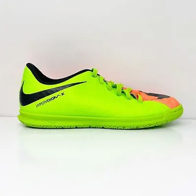 Nike Boys Hypervenomx Phade III IC 852583-308 Зеленые футбольные бутсы Размер 4Y