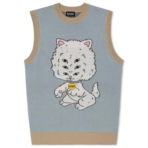 Жилет RIPNDIP Big Head Knit Sweater Vest Light Slate / M