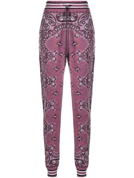 AMIRI спортивные брюки с узором, фиолетовый