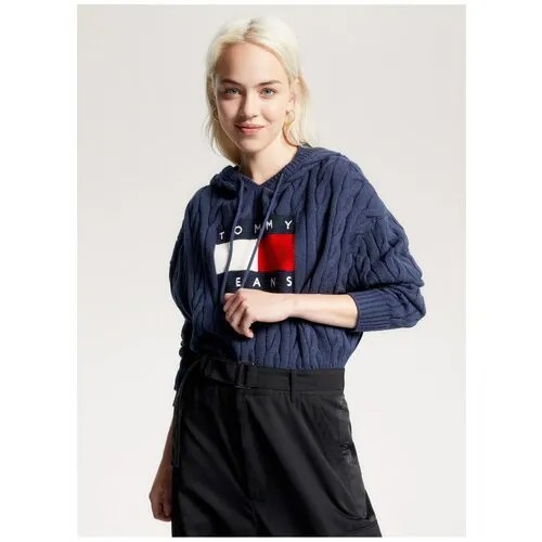 Худи TOMMY HILFIGER, размер XS, синий