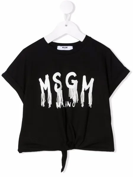 MSGM Kids футболка с логотипом