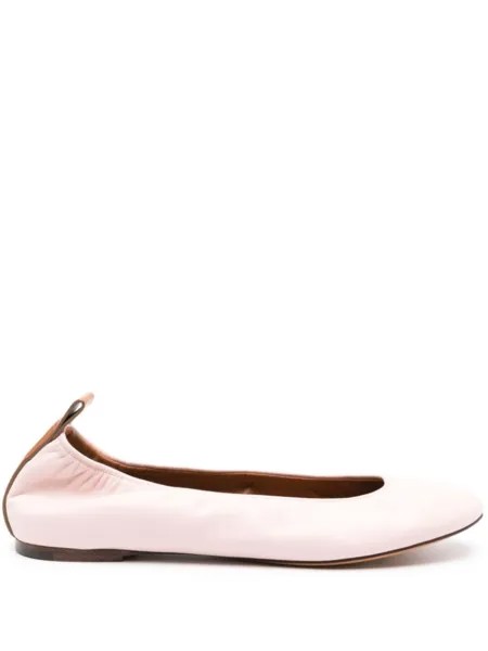 Lanvin балетки с закругленным носком, розовый