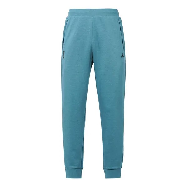 Спортивные штаны Men's adidas Wj Kn Reg Pnt Martial Arts Series Solid Color Running Sports Bundle Feet Long Pants/Trousers Blue, мультиколор