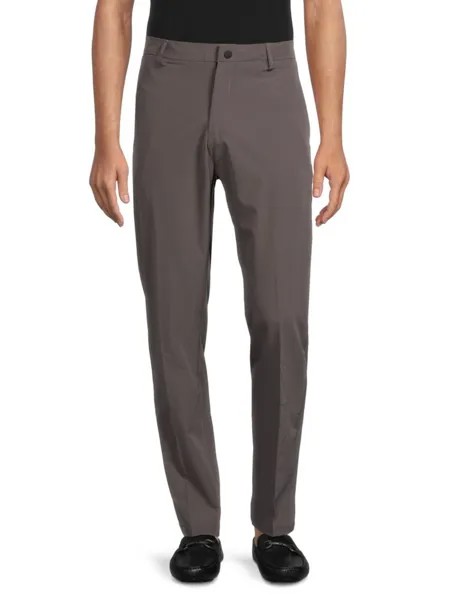 Технические брюки с плоской передней частью Saks Fifth Avenue, серый