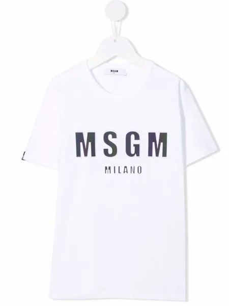 MSGM Kids футболка с логотипом