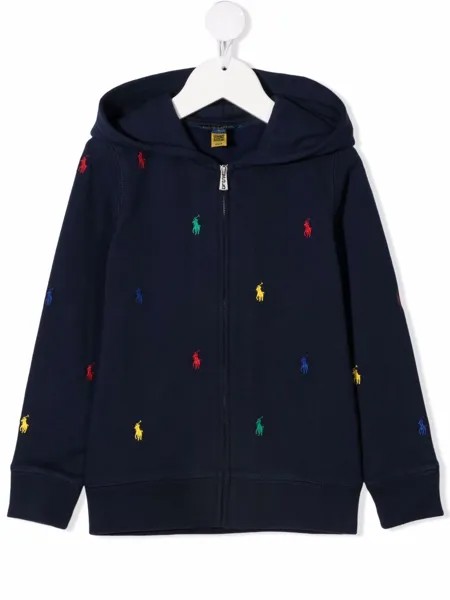 Ralph Lauren Kids куртка с капюшоном и логотипом