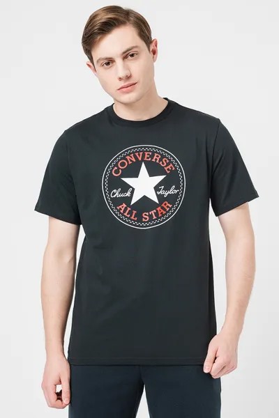 Хлопковая футболка с логотипом Converse, красный