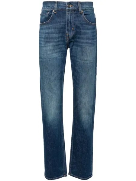 7 For All Mankind прямые джинсы Exchange, синий