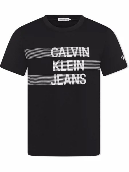 Calvin Klein Kids футболка из органического хлопка с логотипом