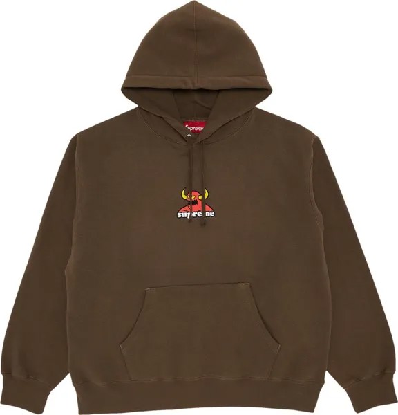 Толстовка Supreme x Toy Machine Hooded 'Dusty Brown', коричневый