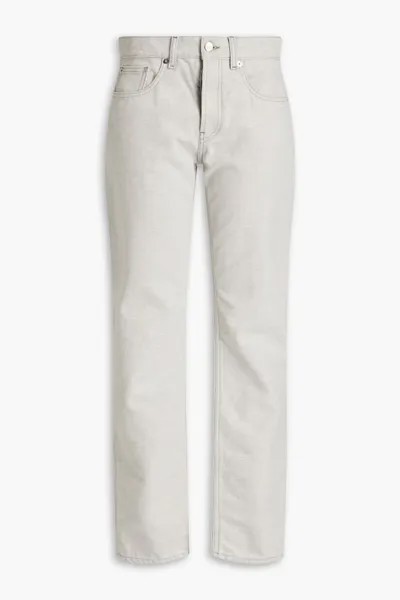 Прямые джинсы со средней посадкой Maison Margiela, светло-серый