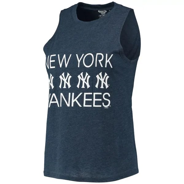 Женский спортивный комплект Concepts Sport серый/темно-синий New York Yankees Meter Muscle Майка и брюки для сна