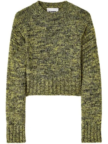 Jil Sander шерстяной джемпер, зеленый