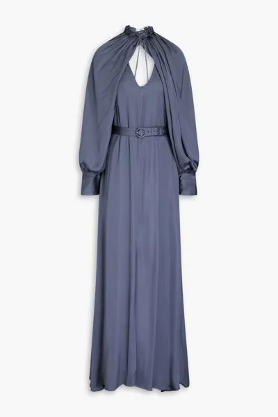 Атласное платье макси с вырезами Palmer//Harding, цвет Slate blue