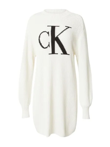 Вязанное платье Calvin Klein, бежевый