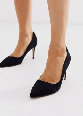 Черные туфли-лодочки с фигурным краем Miss KG-Черный