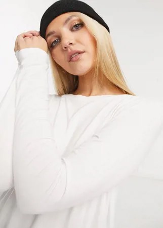 Белый лонгслив Hollister